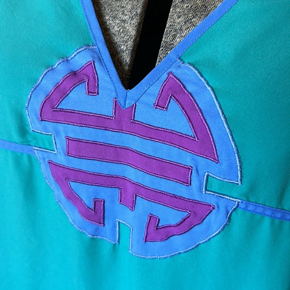 Bill Tice for Saks Fifth Avenue 1970’s Asian Inspired Caftan Very Good Vintage - Picture 7 of 17